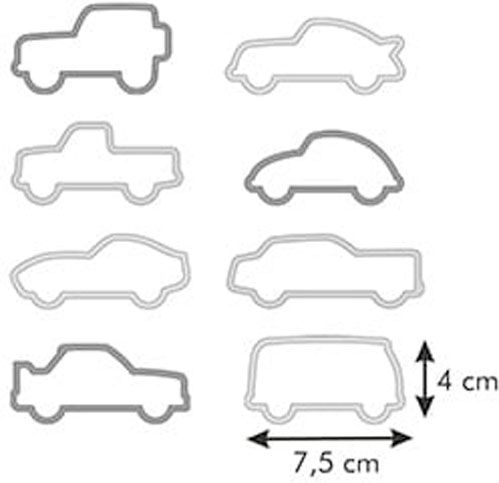 Набор форм для печенья Delicia Kids Машинки 8 шт. 630927 Tescoma