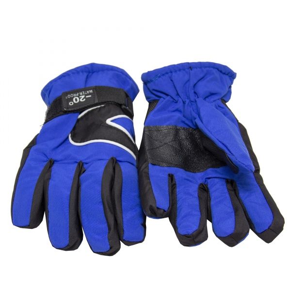 Рукавички дитячі лижні 21 см блакитний 517236 