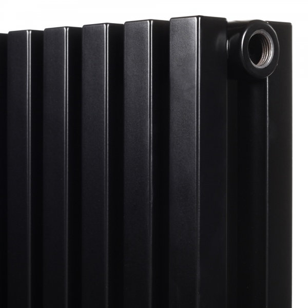 Радіатор сталевий Betatherm Quantum 1205x500x79мм горизонтальний Ral 9005M