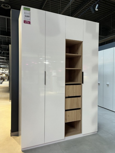 Шкаф Світ Меблів Toronto дуб артизан/белый 