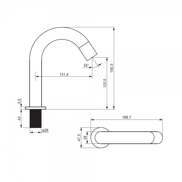 Смеситель для умывальника Damixa Scandinavian Pure 360290300