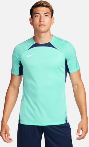 Футболка Nike M NK DF STRK TOP SS DV9237-349 р.S голубой