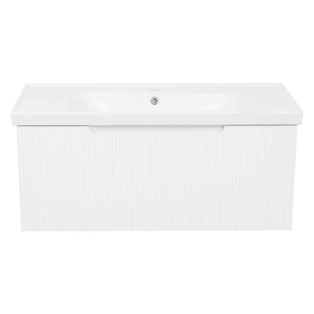 Тумба підвісна Aqua Rodos МОДЕНА з умивальником Frame 100 см