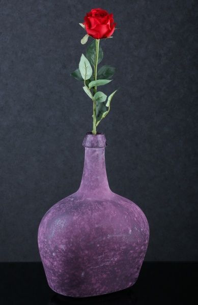 Ваза стеклянная бургунди Victoria 38х18 см San Miguel