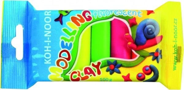 Пластилин Fluorescent неоновый 5 цветов 01315S0502PS Koh-i-Noor