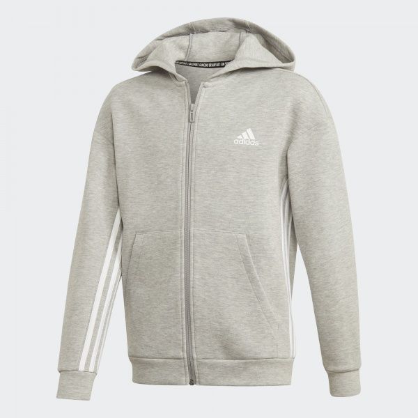 Джемпер Adidas YB MH 3S FZ ED6475 р. 164 сірий