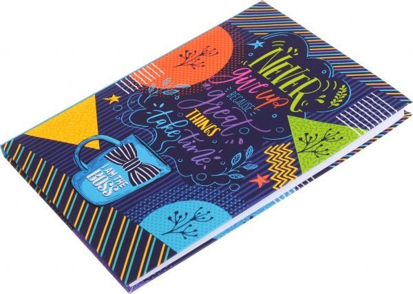 Блокнот Never give up Mandarin