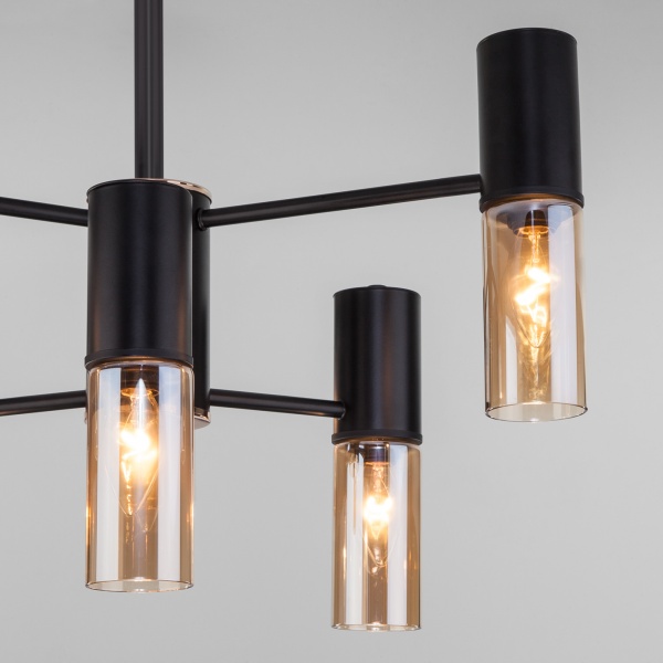 Люстра стельова Strotskis Tesoro 6x40 Вт E14 чорний 70125/6 (чорний) 