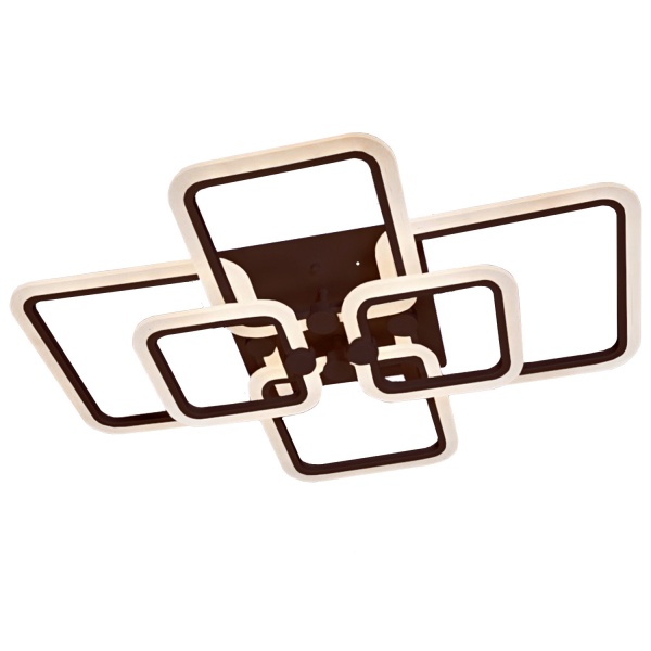 Люстра світлодіодна Victoria Lighting з пультом д/к 126 Вт кавовий Fixy/PL6 coffee 