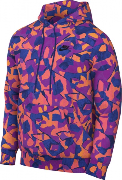 Джемпер Nike CLUB+ FT PO HOODIE AOP DX0791-551 р. XL різнокольоровий