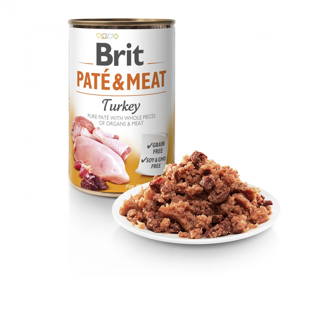 Консерва для собак для всех пород Brit Care Pate&Meat индейка 400 г