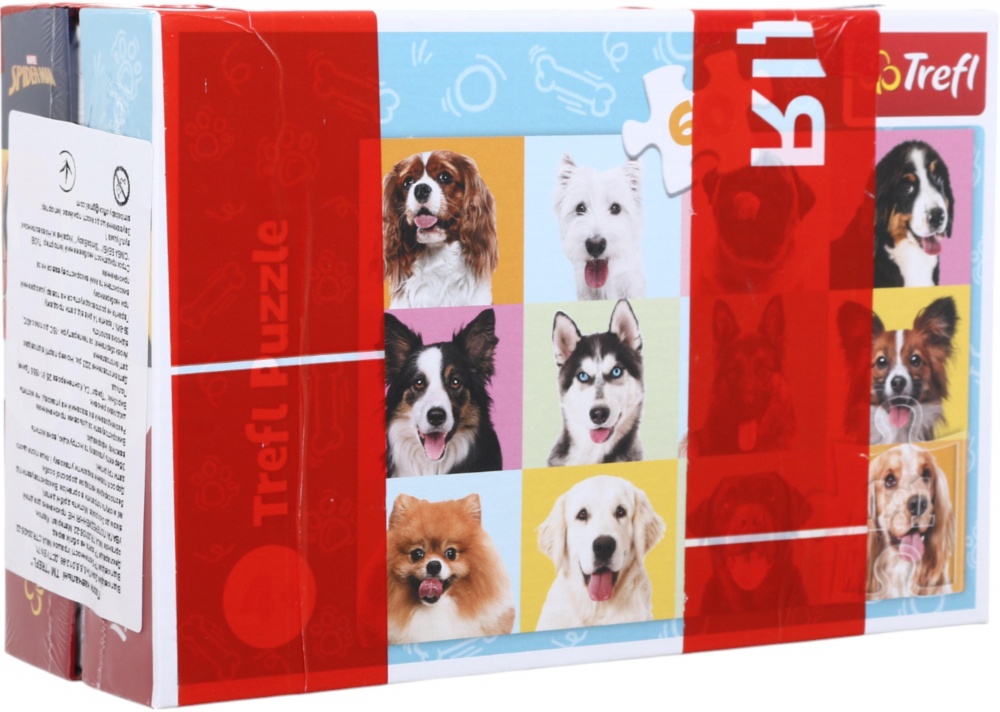 Набор пазлов Trefl (30 + 60 элементов) Человек-паук и Портреты собачек 18242/17374