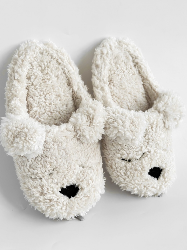 Тапки домашние Twins Animals bear 15491 р.40 белый