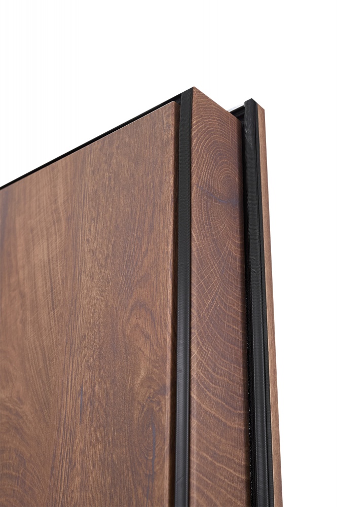 Дверь входная Abwehr КС (585+0) 086L (СДК)+ (СДК) спил дерева коньячный 2050х860 мм левая