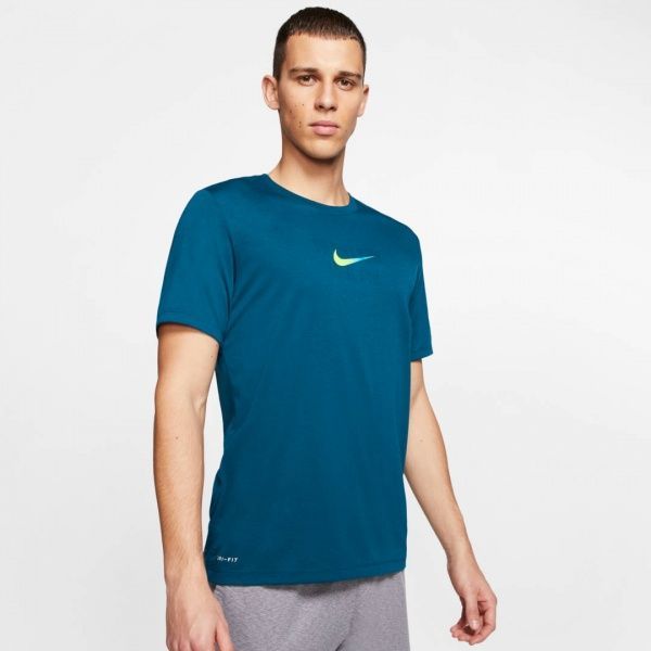 Футболка Nike M NK DRY TEE DB SSNL SWOOSH CK4248-432 2XL синій
