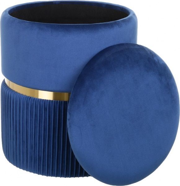 Сундук-пуф Bernard 31,5х31,5х38 см синий 