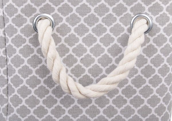 Кошик з ручками Ornament 30х20х18 см сірий