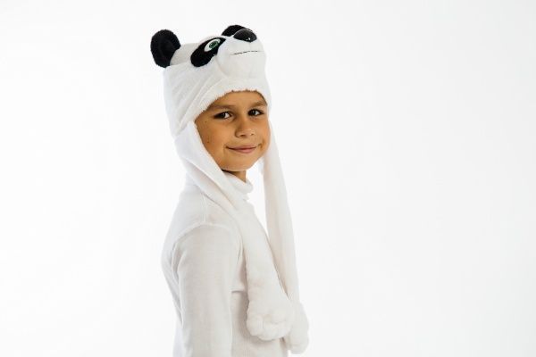 Набір карнавальний КАРНАВАЛІЯ шапка-маска Панда р.110 – 120 білий 