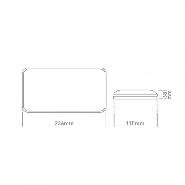 Світильник адміністративний LED Global 15 Вт IP65 білий 1-GBH-08-1550-R 
