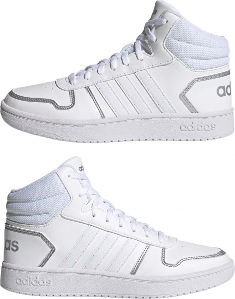 Кроссовки Adidas HOOPS 2.0 MID FY6023 р.UK 4 белый