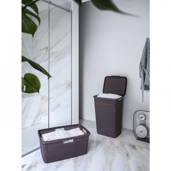 Кошик для білизни плетений Curver 245978 Jute 46 л коричневий 260x390x590 мм