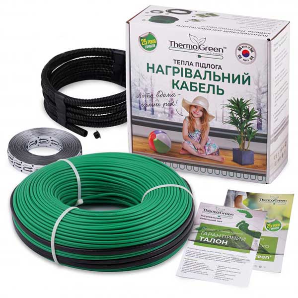 Нагрівальний кабель Thermogreen TGCT140 2800W 140 м