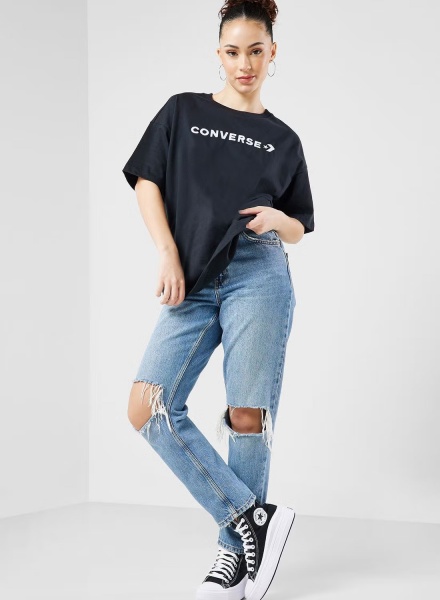 Футболка Converse Converse All Star Womens 10025468-001 р.M чорний