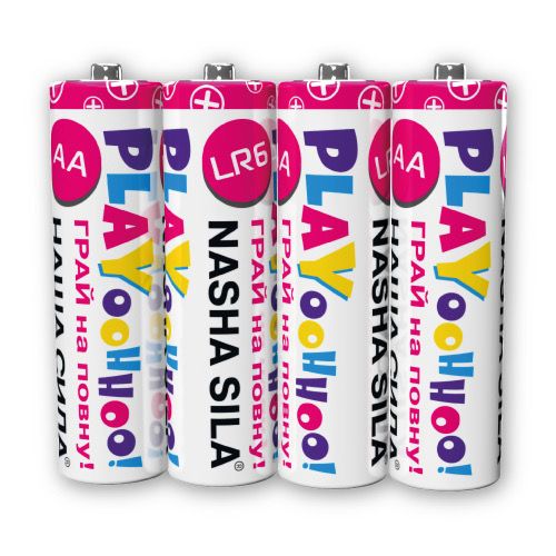 Батарейки НАША СИЛА LR6 PLAY AA (пальчиковые) 4 шт. (3125) 