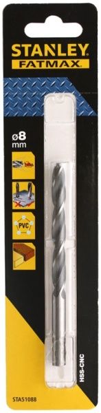 Сверло по металлу Stanley 75x117 мм 8 мм STA51088