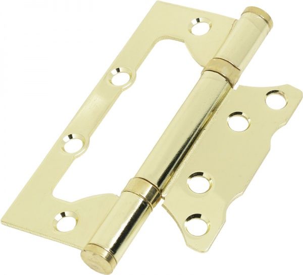 Защелка врезная с ручками и петлями Kea полированная латунь/матовая латунь