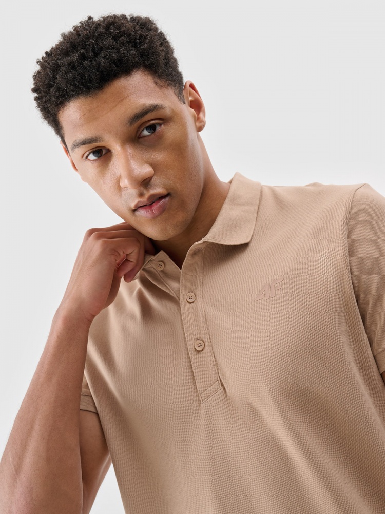 Поло 4F POLO SHIRT M407 4FWSS25TPTSM407-83S р.M бежевый