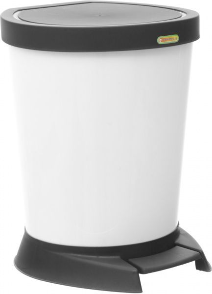 Ведро для мусора Алеана белое 18 л белый 124066