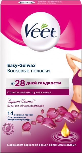 Воскові смужки Veet Suprem Essence 14 шт./уп.