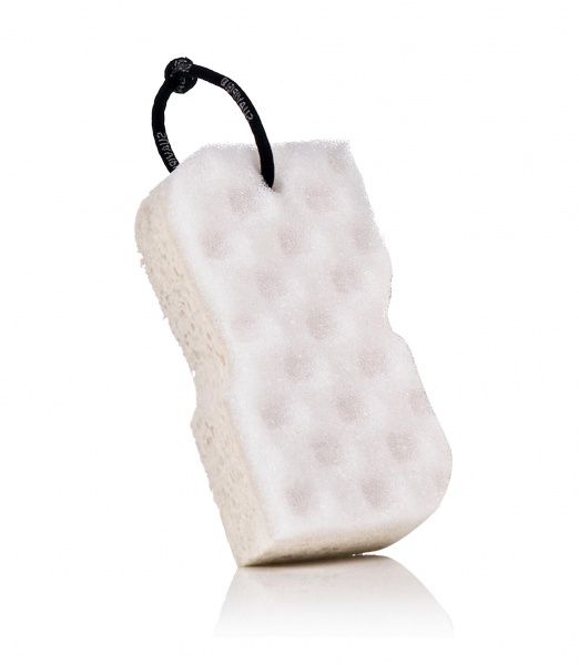 Мочалка Suavipiel массажная Аквасила БЛЭК, белая 000001954 