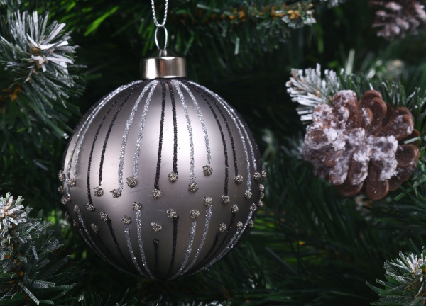 Елочная игрушка в форме шара 8 смABT620330 