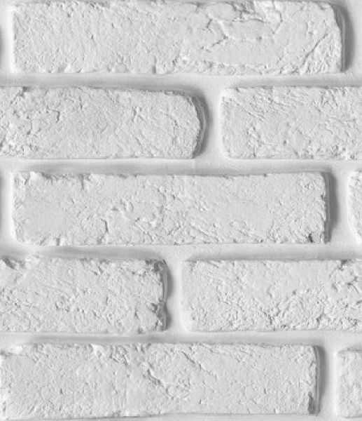 Панель ПВХ Brilliant® Кирпич белый 250х3000х8 мм