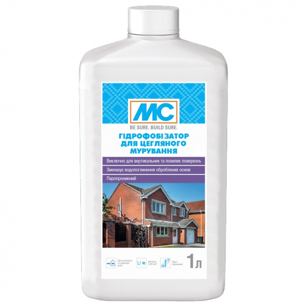 Гідрофобізатор МС Гідрофобізатор для цегляного мурування 1 л 