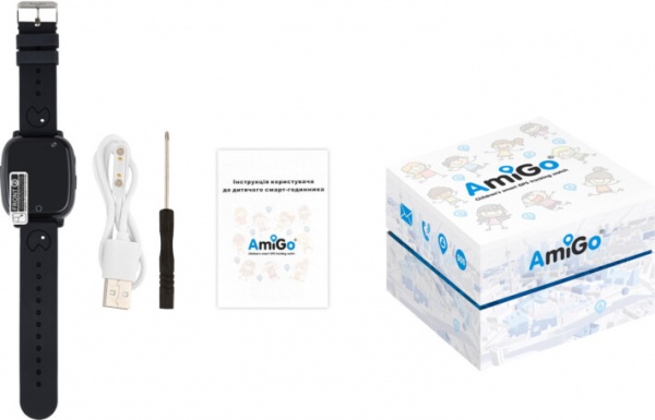 Смарт-часы детские AmiGo GO001 iP67 black (856057)