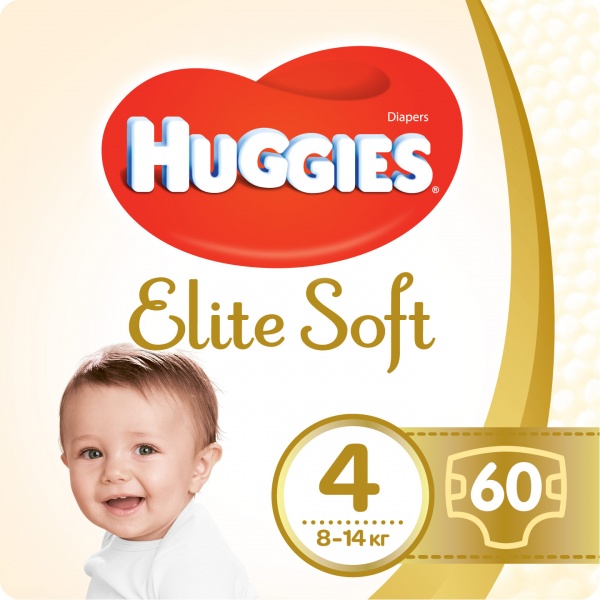 Подгузники Huggies Extra Care 4 8-16 кг 60 шт.