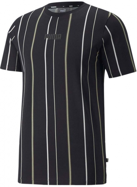 Футболка Puma MODERN BASICS STRIPE TEE 84740801 р.XL чорний