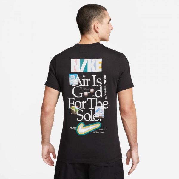 Футболка Nike M NSW TEE NEW DNA LBR FB9774-010 р.2XL чорний