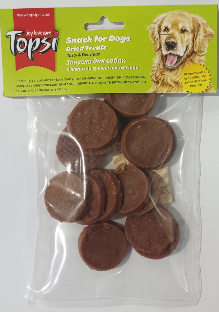 Лакомство Topsi Медальоны из мяса утки по-пекински 100 г