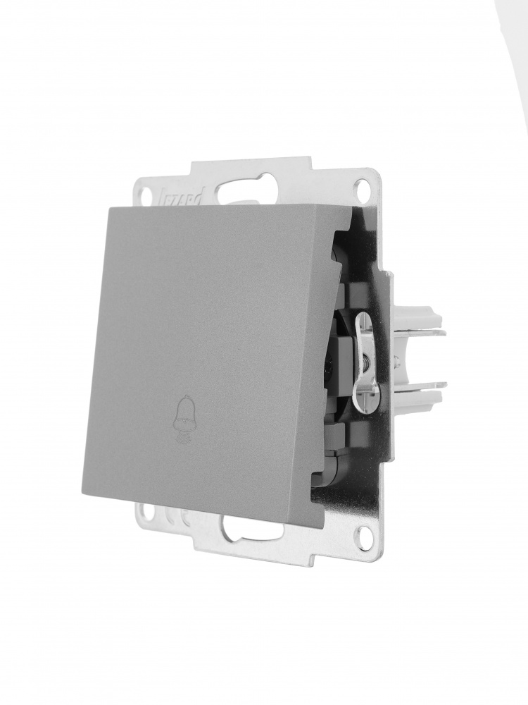 Кнопка звонка Lezard Vesna серый 742-3588-103