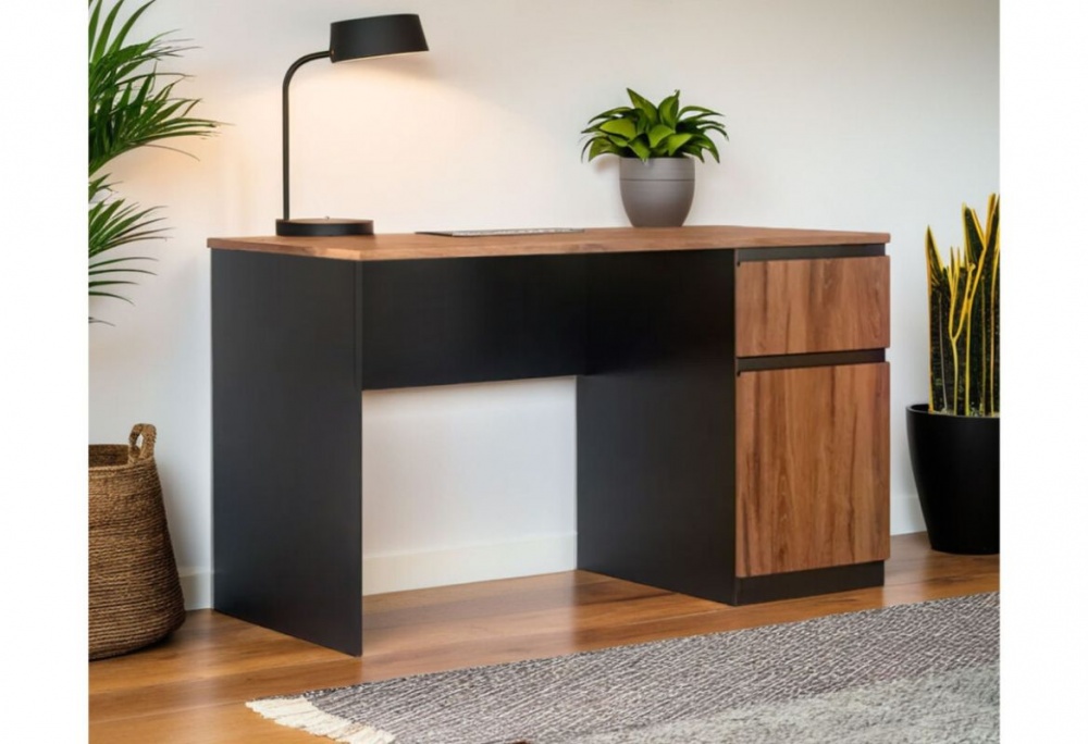 Світ Меблів Фрида 1Т 750х1280х600 мм черный/дуб леворно