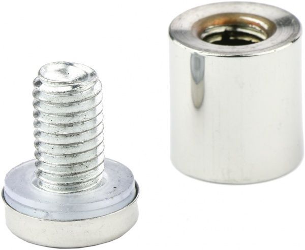 Тримач для скла дистанційний KR STK 1B 19х25 мм хром 2 шт DC