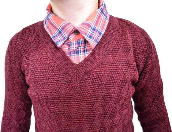 Джемпер Геометрия р.122-128 бордовый 1733 (333) 