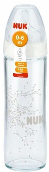 Бутылочка Nuk New Classic 240 мл + силиконовая соска