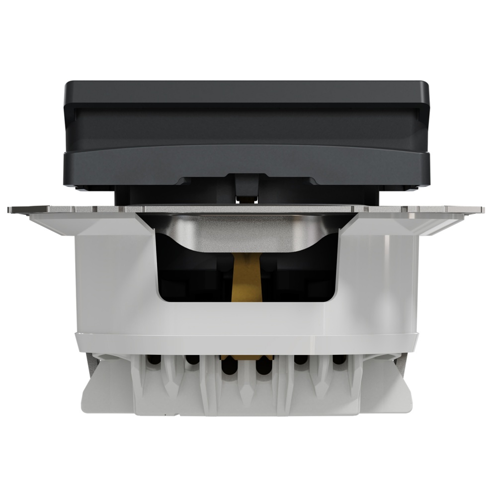 Розетка силова із заземленням Schneider Electric Sedna Design зі шторками з кришкою чорний SDD214024