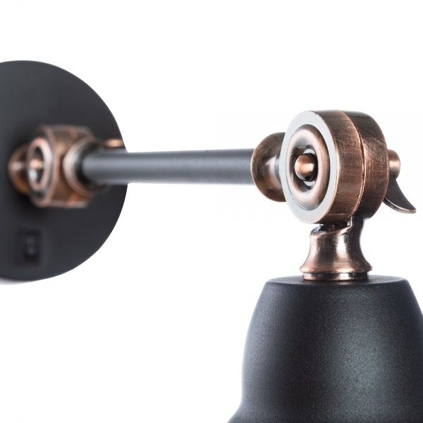Бра Arte Lamp 1x60 Вт E27 графит A2054AP-1BK 