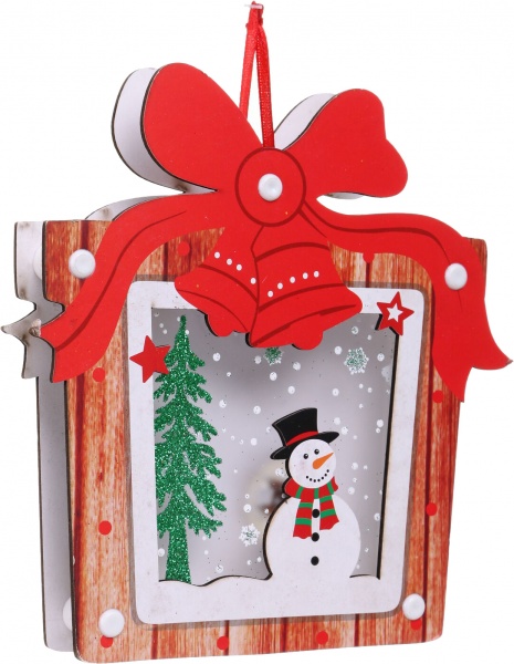 Декоративна підвіска Подарунок 17x18 см різнокольоровий NY21040